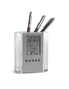 Pojemnik na przybory do pisania, zegar wielofunkcyjny-V2242