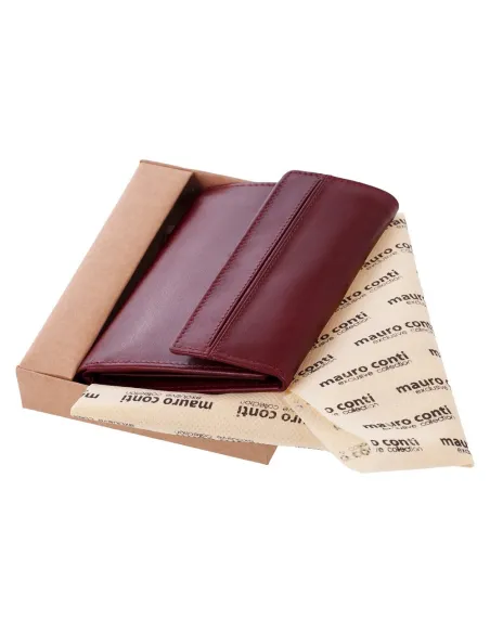 Skórzany portfel damski Mauro Conti | Virginia-V4808