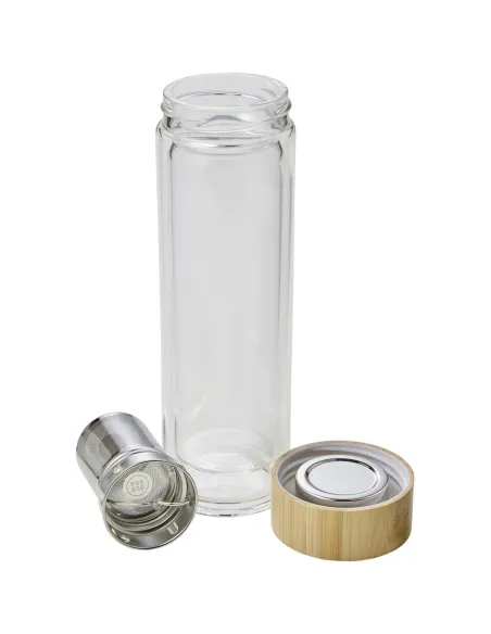 Szklany termos 420 ml, posiada sitko zatrzymujące fusy-V0774