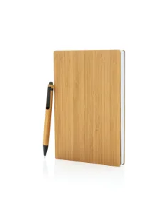 Bambusowy notatnik A5 z bambusowym długopisem-P772.15