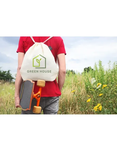 Worek ze sznurkiem z bawełny organicznej B'RIGHT | Meredith-V0944