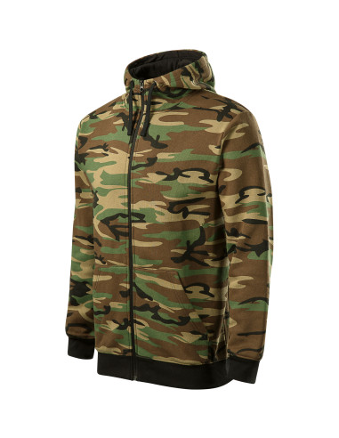 MALFINI BLUZA CAMO ZIPPER C19