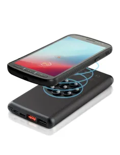 Bezprzewodowy power bank 10000 mAh Mauro Conti z przyssawkami, ładowarka bezprzewodowa 10W | Stef-V4833