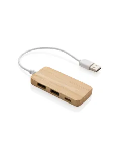 Bambusowy hub USB 2.0 z USB typu C-P308.73