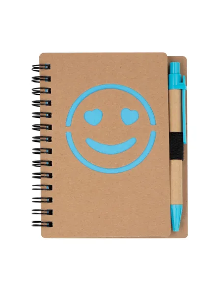 Notatnik ok. B7 "uśmiechnięta buzia" z długopisem | Dylan-V7247