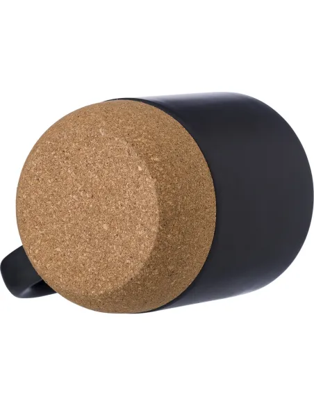Kubek ceramiczny 300 ml z korkowym elementem-V6985