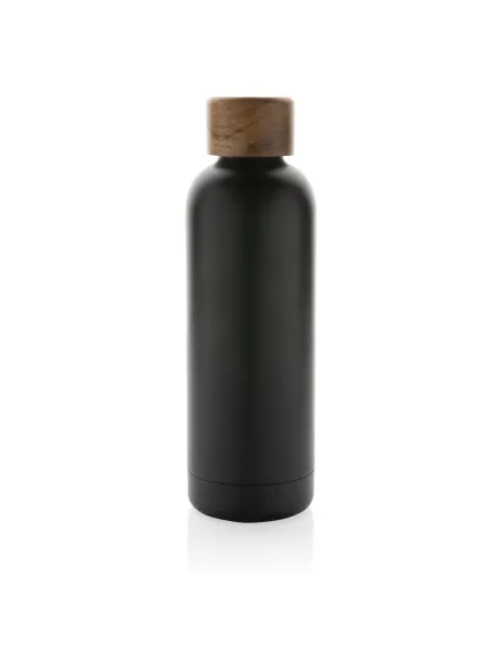 Butelka termiczna 500 ml Wood, stal nierdzewna z recyklingu-P435.53