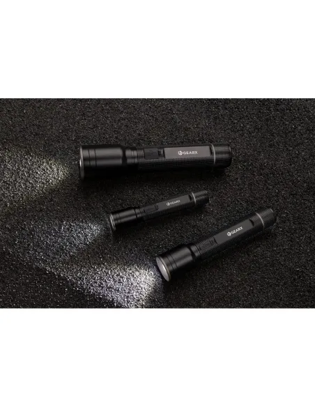 Duża latarka Gear X, ładowana przez USB, aluminium z recyklingu-P513.93