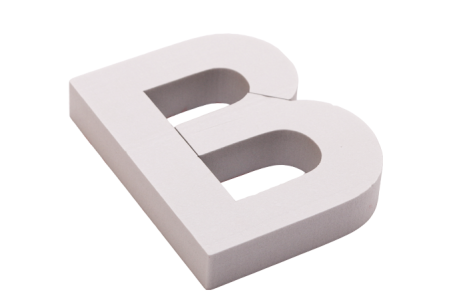 Niemalowane Litery 3D ze Styroduru