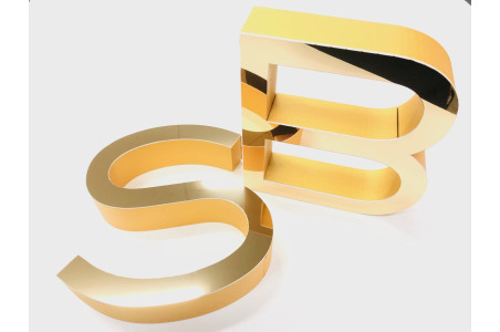 Złote i Srebrne Litery 3D ze Styroduru