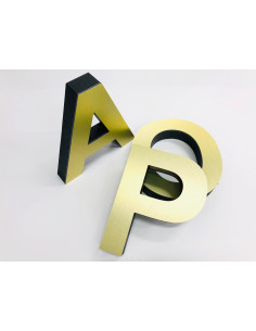 Złote i Srebrne Litery 3D ze Styroduru 2