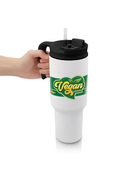Kubek termiczny 1100 ml Air Gifts z ergonomicznym uchwytem | Ony-VA094