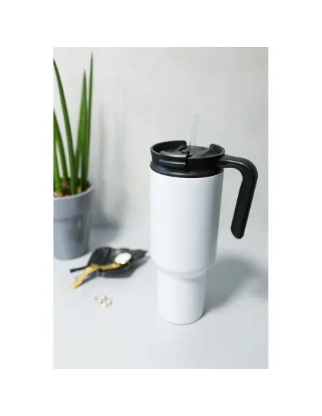 Kubek termiczny 1100 ml Air Gifts z ergonomicznym uchwytem | Ony-VA094
