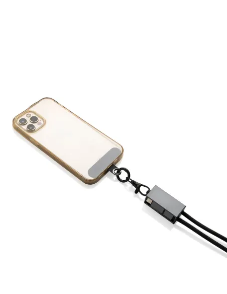 Kabel do ładowania 2 w 1, smycz na telefon Terra-P302.54