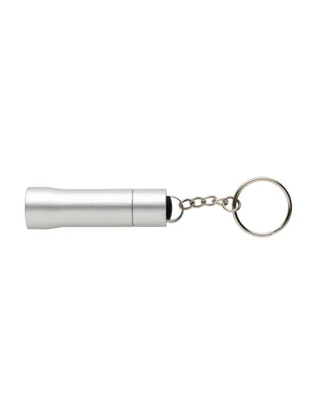 Brelok do kluczy z aluminium z recyklingu, latarka Flash-P514.04