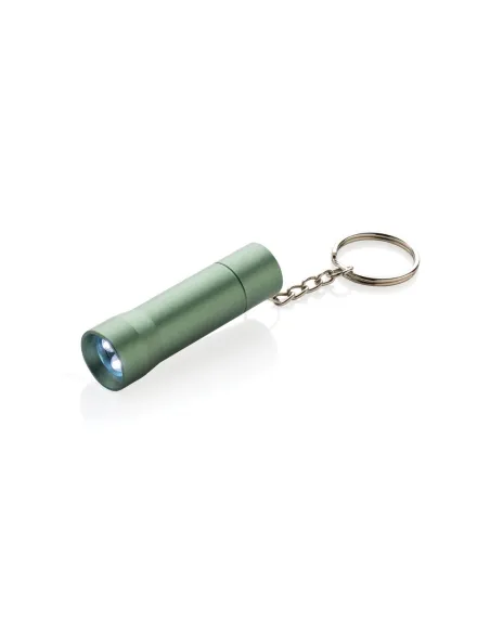 Brelok do kluczy z aluminium z recyklingu, latarka Flash-P514.04