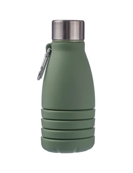 Składana butelka sportowa 550 ml z karabińczykiem-VA459