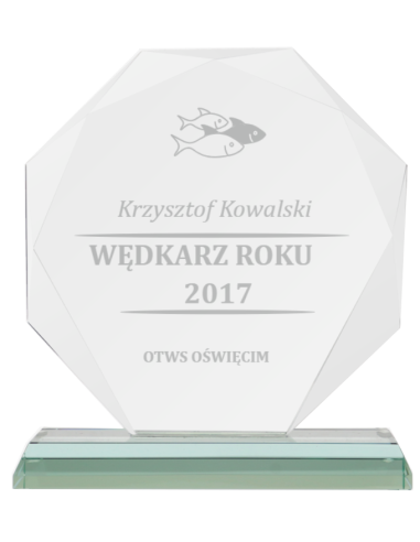 Statuetka szklana z Etui G020