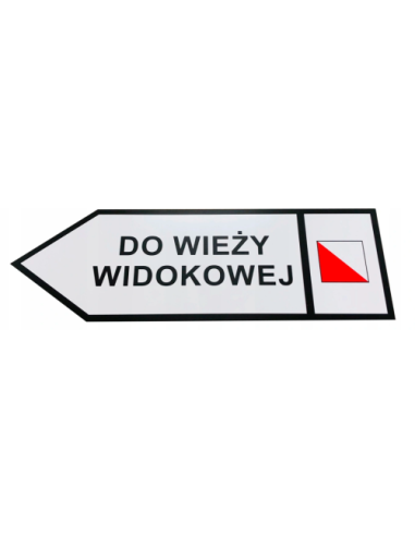 TABLICZKA KIERUNKOWA Z TWOIM NADRUKIEM UV DIBOND