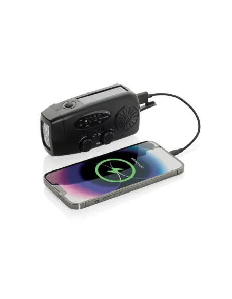 Radio survivalowe AM/FM, power bank 1800 mAh, latarka RescueWave-P326.43