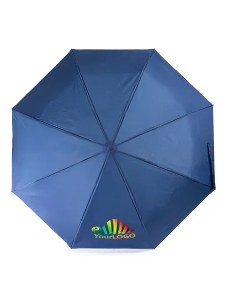 Wiatroodporny parasol manualny RPET, składany | Uksan-VA067