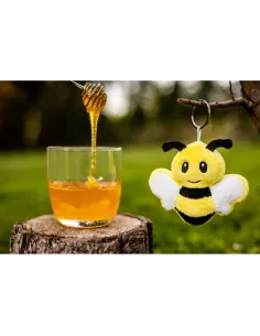 Pluszowa pszczoła RPET, brelok | Miro-HE851 2