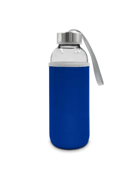Szklana butelka 420 ml w pokrowcu | Bob-V0462