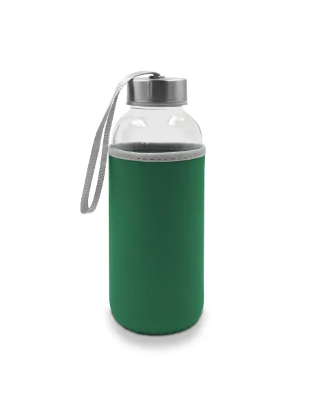 Szklana butelka 420 ml w pokrowcu | Bob-V0462