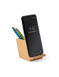 Korkowy pojemnik na przybory do pisania, stojak na telefon-V0259