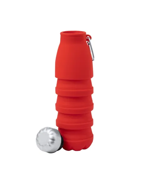 Składana butelka sportowa 550 ml z karabińczykiem-V1311