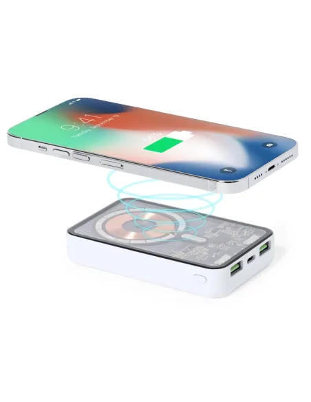 Magnetyczny bezprzewodowy power bank 5000 mAh, ładowarka bezprzewodowa 15W-V1335