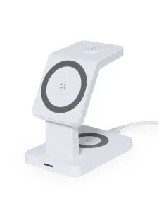 Magnetyczna ładowarka bezprzewodowa 15W, 3 w 1, stojak na telefon-V1351