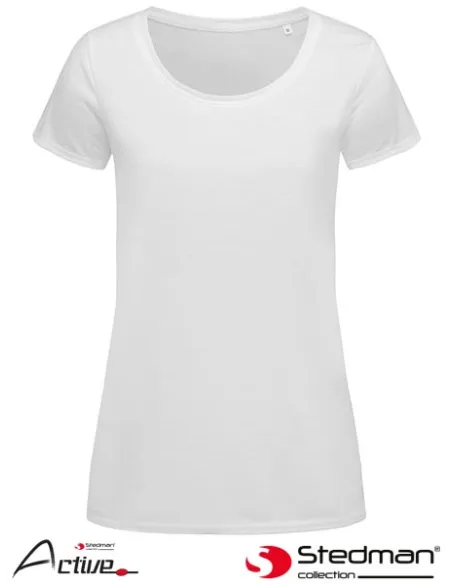 T-SHIRT DAMSKI SST8700 WHI