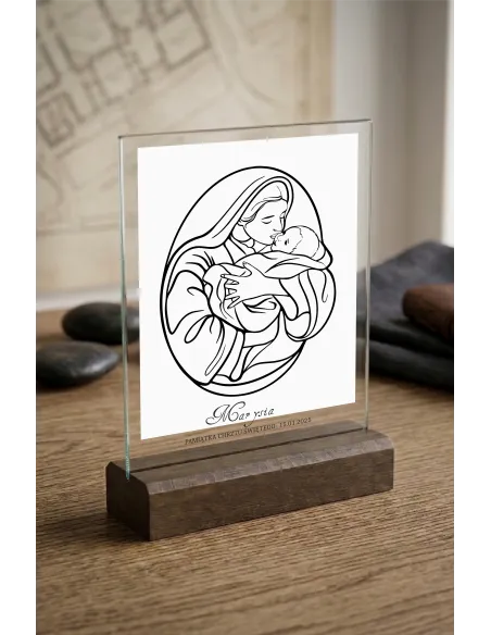 STATUETKA PODZIĘKOWANIE NA CHRZEST UPOMINEK PAMIĄTKA Z PODSTAWĄ