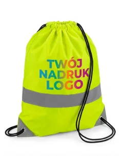 WOREK ODBLASKOWY SELEDYNOWY Z TWOIM NADRUKIEM LOGO WZÓR PREZENT DLA DZIECKA