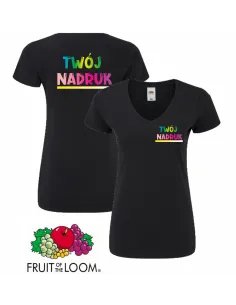 FRUIT OF THE LOOM KOSZULKA ICONIC 150 V-NECK T