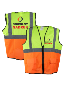 Dwukolorowa Kamizelka Odblaskowa z Kieszonką