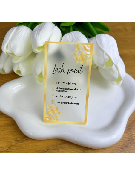 Wizytówki Plastikowe - Przezroczyste, Matowe, Satynowe