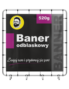 Baner Odblaskowy - Świecący w Nocy - 70zł/m²