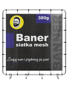 Siatka Mesh z Nadrukiem - Baner Perforowany - 30zł/m²