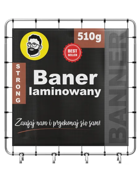 Baner Laminowany 510g Strong - Druk 30zł/m² - Ledtechnic