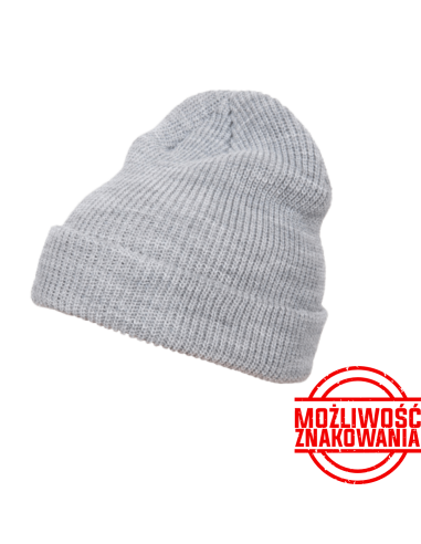 CZAPKA ZIMOWA Z NADRUKIEM FLEXFIT LONG KNIT 1545K