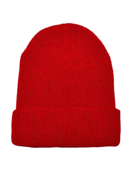 CZAPKA ZIMOWA Z NADRUKIEM FLEXFIT BEANIE YARN WAFFLE KNIT 1505RY
