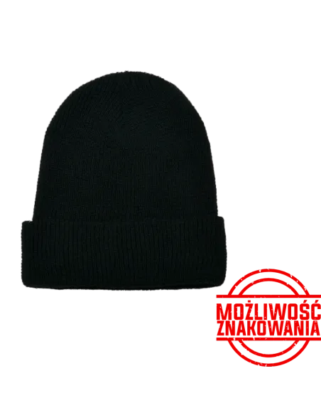 CZAPKA ZIMOWA Z NADRUKIEM FLEXFIT BEANIE YARN WAFFLE KNIT 1505RY