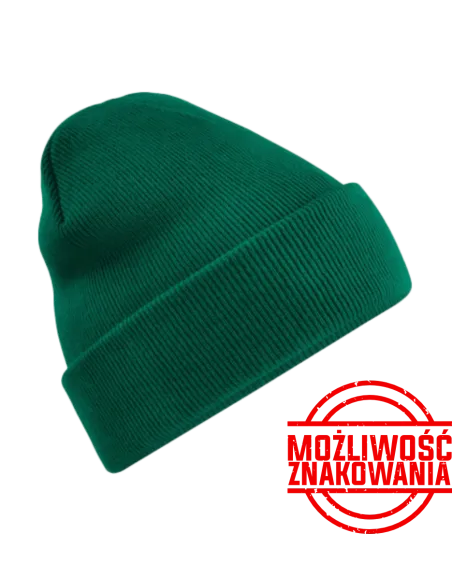 CZAPKA ZIMOWA Z NADRUKIEM BEECHFIELD BEANIE Z RECYKLINGU B45R
