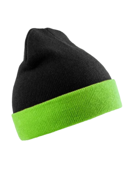 CZAPKA ZIMOWA Z NADRUKIEM RECYCLED BLACK COMPASS RC930X