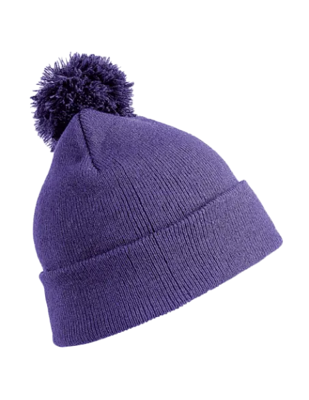 CZAPKA ZIMOWA Z NADRUKIEM RESULT DZIECIĘCA POM POM BEANIE RC028J