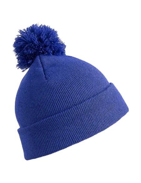 CZAPKA ZIMOWA Z NADRUKIEM RESULT DZIECIĘCA POM POM BEANIE RC028J