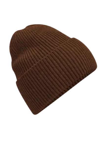 CZAPKA ZIMOWA Z NADRUKIEM BEECHFIELD ODWIJANA OVERSIZED B384R