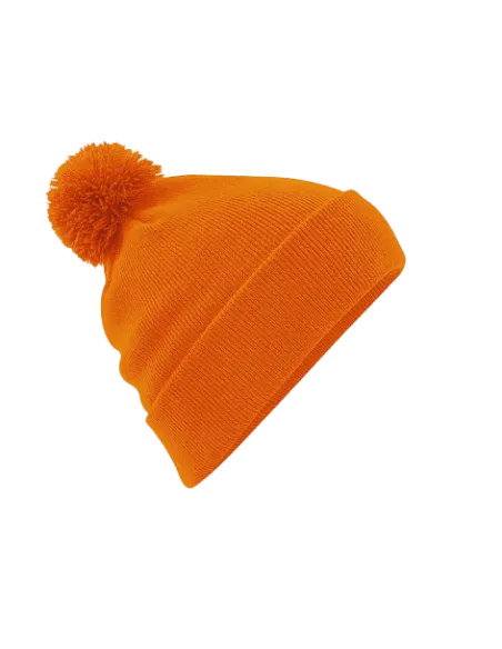 CZAPKA ZIMOWA Z NADRUKIEM BEECHFIELD ORIGINAL Z POMPONEM B426